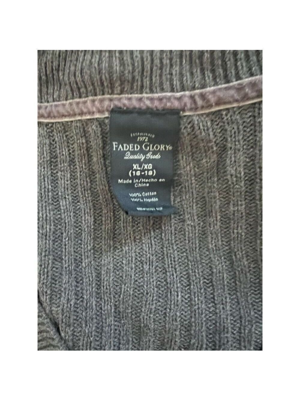 Bundle of 3 Cable Knit V Neck Sweaters (1X) - Picture 7 of 14